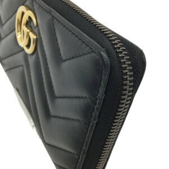 Gucci GG Zip Around Wallet Leather Black - Picture 6 of 9